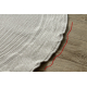 Teppich TIMO 5979 Kreis SISAL draussen Rahmen weiß - ZWEITKLASSIGES PRODUKT