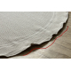 Teppich TIMO 5979 Kreis SISAL draussen Rahmen weiß - ZWEITKLASSIGES PRODUKT