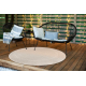 Carpet TIMO 5979 circle SISAL outdoor frame white - SECOND-RATE PRODUCT