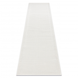 Sisal tapijt, loper TIMO 5979 buitenshuis kader wit - TWEEDE-KLASSE PRODUCT