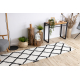 Carpet, Runner BERBER CROSS white - for the kitchen, corridor & hallway