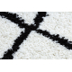 Килим, Доріжка BERBER CROSS білий - для кухні, передпокою, у коридор