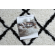 Carpet, Runner BERBER CROSS white - for the kitchen, corridor & hallway