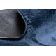 Modern washing carpet LINDO circle navy blue, anti-slip, shaggy - SECOND-RATE PRODUCT