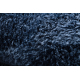 Modern washing carpet LINDO circle navy blue, anti-slip, shaggy - SECOND-RATE PRODUCT