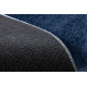 Modern washing carpet LINDO circle navy blue, anti-slip, shaggy - SECOND-RATE PRODUCT