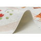 Alfombra lavable BAMBINO 1165 Zoo para niños antideslizante beige - PRODUCTO DE SEGUNDA CLASE