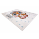 Tappeto lavabile BAMBINO 1960 Tigre, indiano per bambini antiscivolo - bianco - PRODOTTO DI SECONDO GRADO