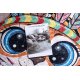 BAMBINO 1960 washing carpet Tiger, Indian for children anti-slip - white - SECOND-RATE PRODUCT