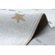 Carpet BONO 8288 Space, planets cream / anthracite - SECOND-RATE PRODUCT