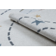 Carpet BONO 8288 Space, planets cream / anthracite - SECOND-RATE PRODUCT