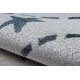 Carpet BONO 8288 Space, planets cream / anthracite - SECOND-RATE PRODUCT