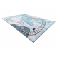 JUNIOR 52243.801 washing carpet Train tracks for children anti-slip blue - SECOND-RATE PRODUCT