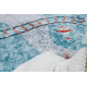 JUNIOR 52243.801 washing carpet Train tracks for children anti-slip blue - SECOND-RATE PRODUCT