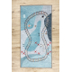 JUNIOR 52243.801 washing carpet Train tracks for children anti-slip blue - SECOND-RATE PRODUCT