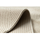 Vaip BALANCE 0194 taupe - Geomeetrilinemeetriline, struktuurne, glamour
