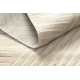 Tæppe BALANCE 1503 taupe - Geometrisk, strukturelt, glamour