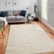 Matta BALANCE 1918 taupe - Geometrisk, strukturell, glamour