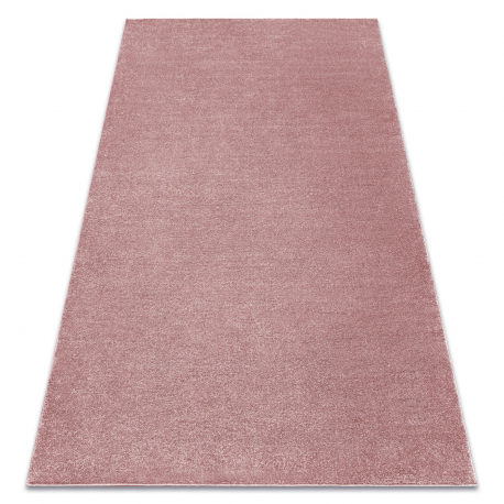 Teppich PROMO SOFTY glatt, einfarbig rosa