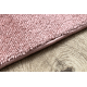 Teppich PROMO SOFTY glatt, einfarbig rosa