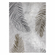 Carpet ALLURE 8752 Palm leaves - Structural, stylish, glamour grey / gold