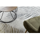 Tapijt ALLURE 8752 Bladje palm - Structureel, stijlvol, glamour grijs / goud