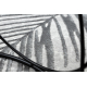 Covor ALLURE 8752 Frunze de palmier - Structural, elegant, glamour gri / auriu