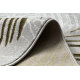 Carpet ALLURE 8752 Palm leaves - Structural, stylish, glamour grey / gold