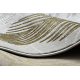 Teppich ALLURE 8752 Palmenblätter - Strukturell, stilvoll, glamourös grau / gold