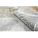Tepih ALLURE 8752 Lišće Palme - Strukturan, moderan, glamur siva / zlato