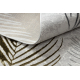 Tapijt ALLURE 8752 Bladje palm - Structureel, stijlvol, glamour grijs / goud