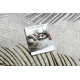 Carpet ALLURE 8752 Palm leaves - Structural, stylish, glamour grey / gold