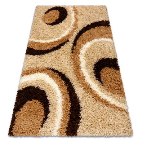 Tapijt SHAGGY GUSTO BS241 beige / bruin 