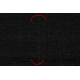 Tapis TIMO 0000 SIZAL extérieur noir - PRODUIT DE DEUXIÈME QUALITÉ
