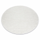 Tapis CASABLANCA PLUS cercle crème Uni, bouclé - PRODUIT DE DEUXIÈME QUALITÉ