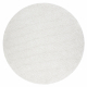 Carpet CASABLANCA PLUS circle cream One-colour, loop - SECOND-RATE PRODUCT