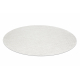 Tapis CASABLANCA PLUS cercle crème Uni, bouclé - PRODUIT DE DEUXIÈME QUALITÉ