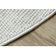 Tapis CASABLANCA PLUS cercle crème Uni, bouclé - PRODUIT DE DEUXIÈME QUALITÉ