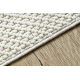 Vloerkleed NANO FH92A Enkele kleur, lus, platgeweven wit - TWEEDE-KLASSE PRODUCT
