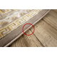 Tapis BLISS Z160AZ147 beige foncé / doré - Cadre, grec, exclusif, structurel - PRODUIT DE DEUXIÈME QUALITÉ