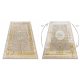 BLISS Z160AZ147 Teppich dunkelbeige / gold – Rahmen, griechisch, Exklusiv, strukturell - ZWEITKLASSIGES PRODUKT
