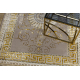 BLISS Z160AZ147 Teppich dunkelbeige / gold – Rahmen, griechisch, Exklusiv, strukturell - ZWEITKLASSIGES PRODUKT