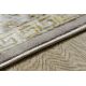 Tapis BLISS Z160AZ147 beige foncé / doré - Cadre, grec, exclusif, structurel - PRODUIT DE DEUXIÈME QUALITÉ
