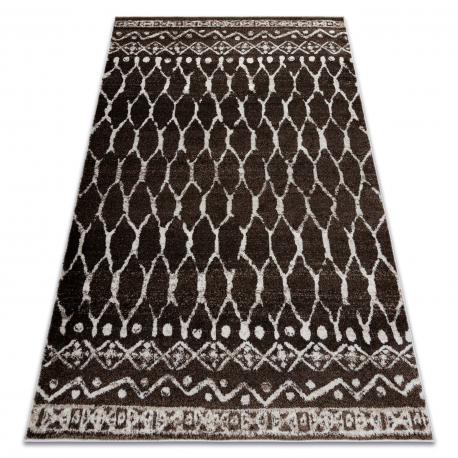 Alfombra PROMO SARI H071B Boho marrón / crema
