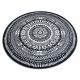 Tapis FUN Napkin, serviette de table cercle - noir - PRODUIT DE DEUXIÈME QUALITÉ