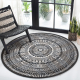 Carpet FUN Napkin circle - black - SECOND-RATE PRODUCT