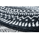 Carpet FUN Napkin circle - black - SECOND-RATE PRODUCT