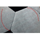 Tapis cercle lavable BAMBINO 2139 - football pour les enfants antidérapant - noir / blanc - PRODUIT DE DEUXIÈME QUALITÉ