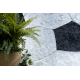 Tapis cercle lavable BAMBINO 2139 - football pour les enfants antidérapant - noir / blanc - PRODUIT DE DEUXIÈME QUALITÉ