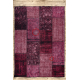 Tapis ANTIKA 127 tek, patchwork moderne, lavable grec - rose - PRODUIT DE DEUXIÈME QUALITÉ